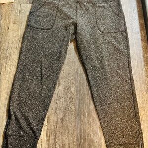 CAbi Black/Gray Textured Joggers.
